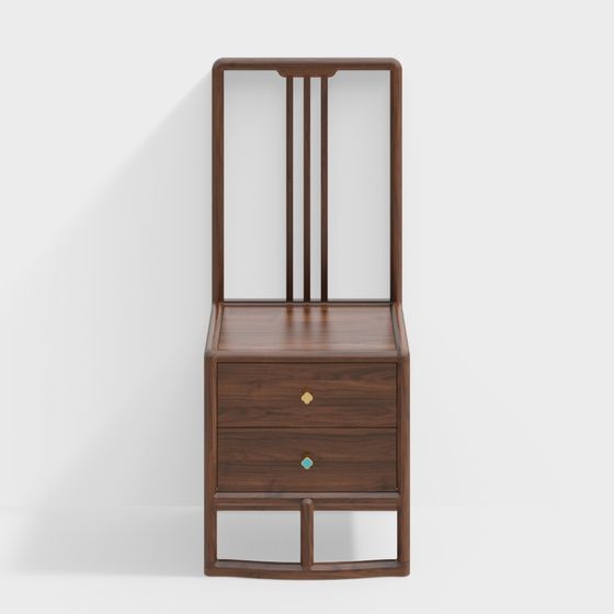 Mid-Century Modern Nightstand 3D model for Creative Spaces