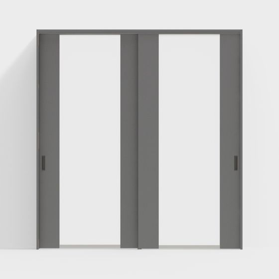 Sleek Sliding Door 3D model