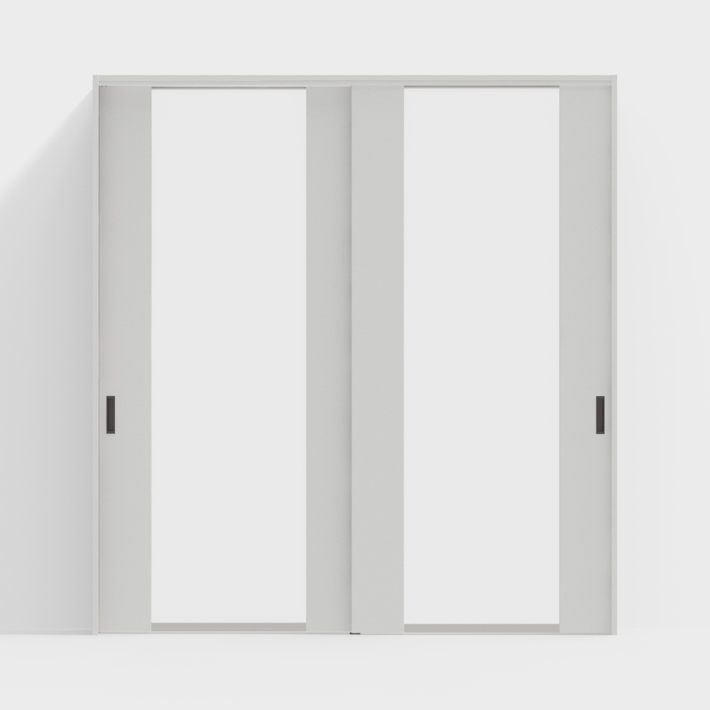 Wooden door-interior door-DGN partition sliding door-2350-YY painted white