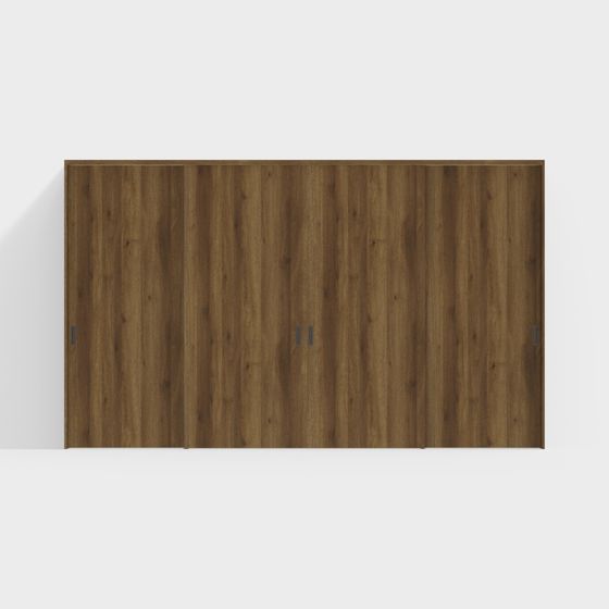 Elegant Wooden Sliding Door 3D model for Creative Use