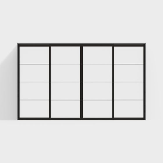 Industrial Style Window 3D Model