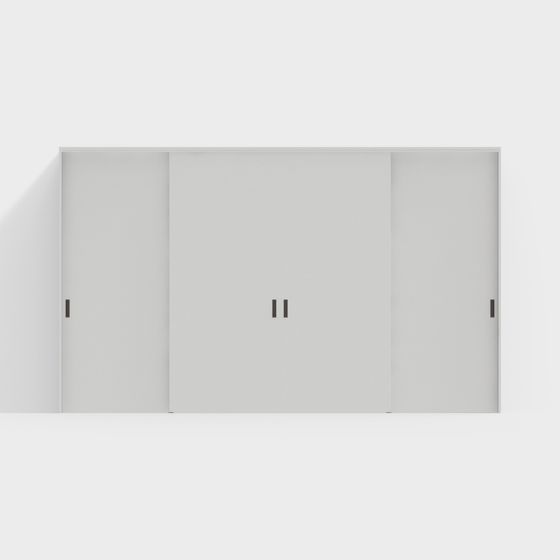 Modern Minimalist Sliding Door 3D model