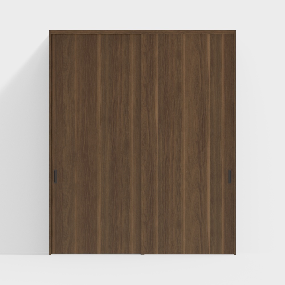 Wooden door-interior door-DAA partition sliding door-2650-GC walnut dark color