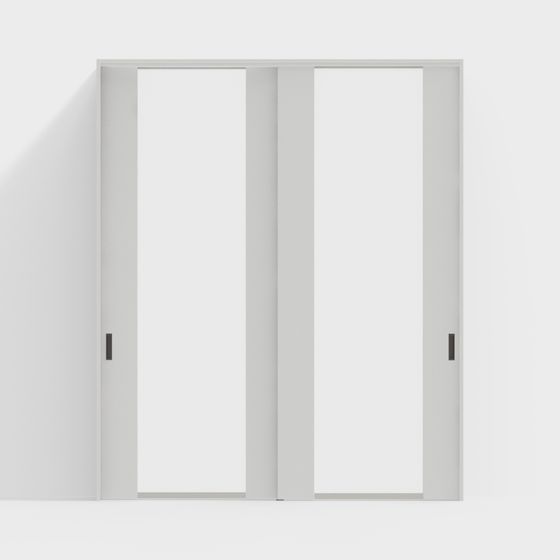 Деревянная дверь - внутренняя дверь - раздвижная дверь DGN - 2650 - окрашенная в белый цвет