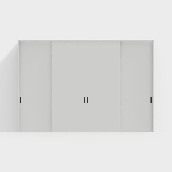 Sleek Sliding Door 3D model for Modern Design