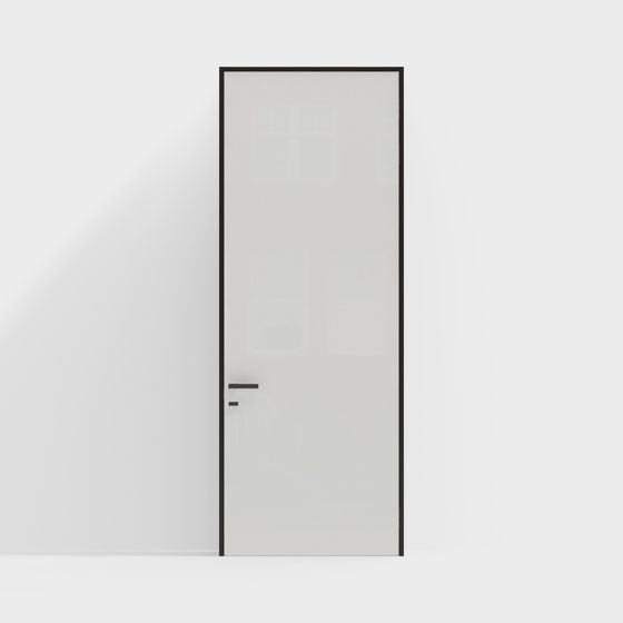 Modern Glass Door 3D model
