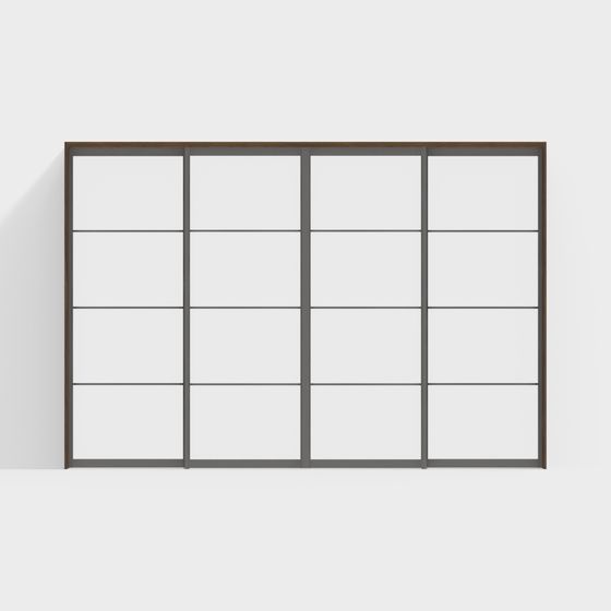 Minimalist Window Panel 3D model