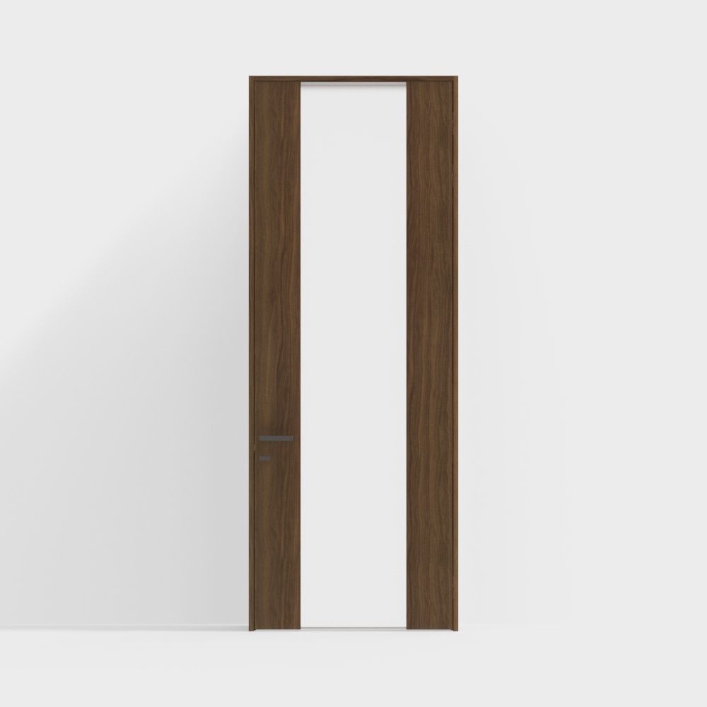 Wooden door-interior door-DGN standard door-square handle-2650-GC walnut dark color