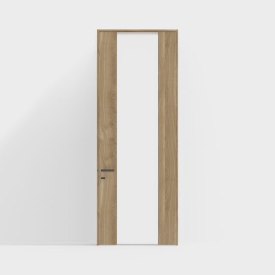 Wooden Door 3D model - Natural and Modern Design