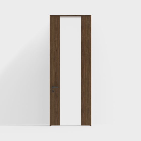 Wooden Sliding Door 3D model
