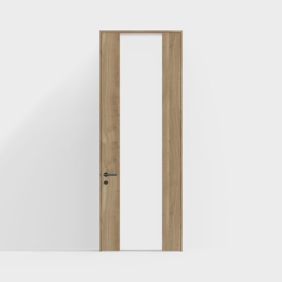 Wood Grain Minimalist Door 3D model