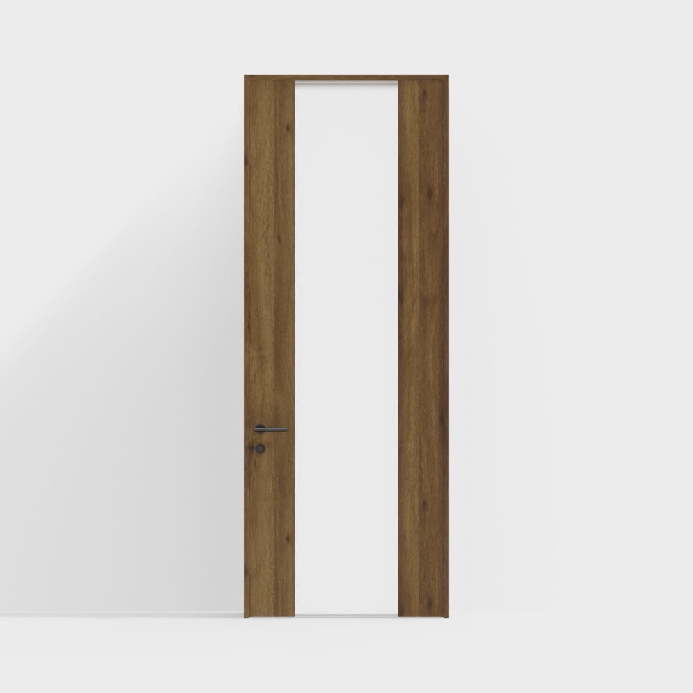 Wooden door-interior door-DGN standard door-round handle-2650-GB oak medium color