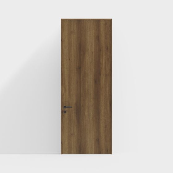 Stylish Wooden Door 3D model