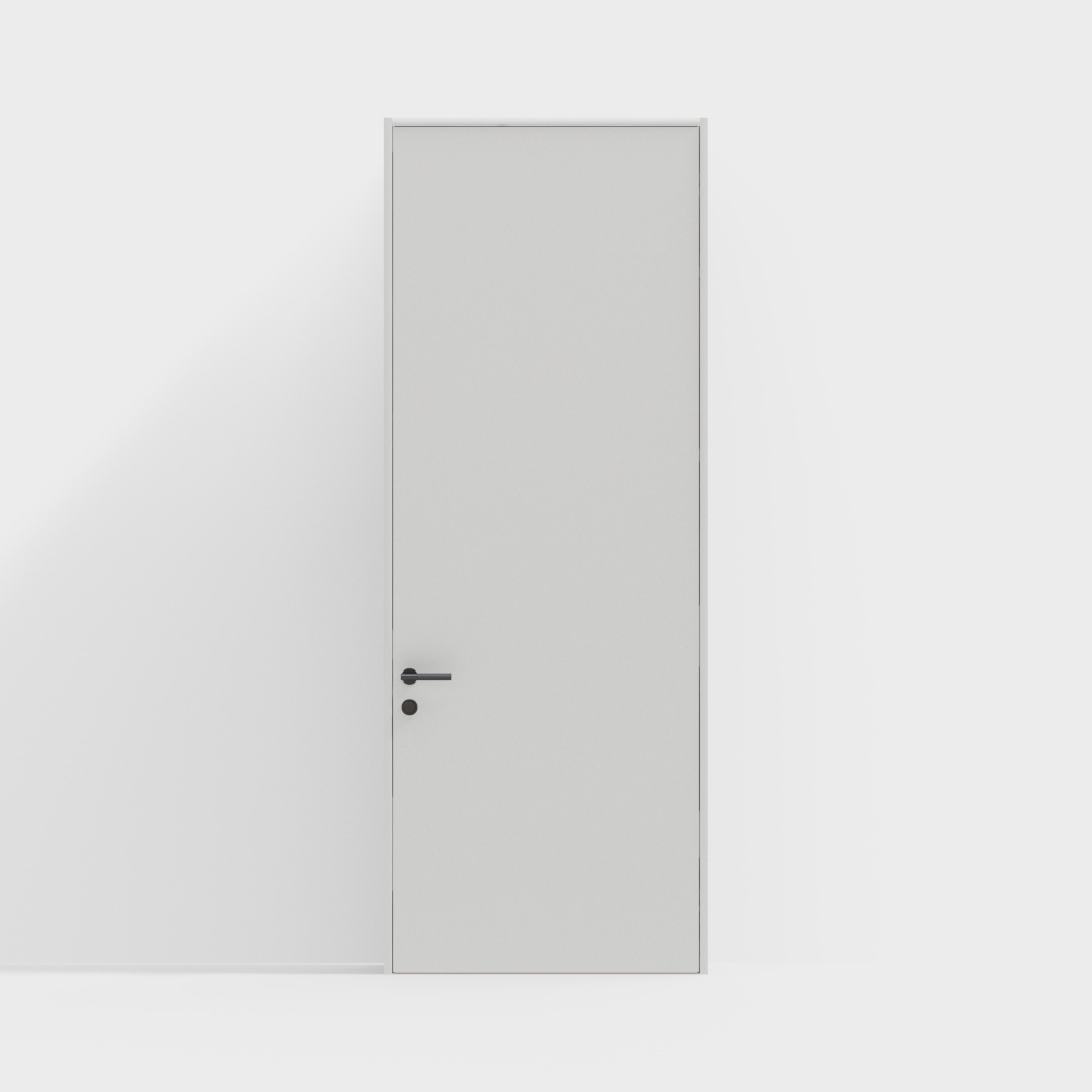 Wooden door-interior door-DAA silent door-round handle-2650-YY painted white