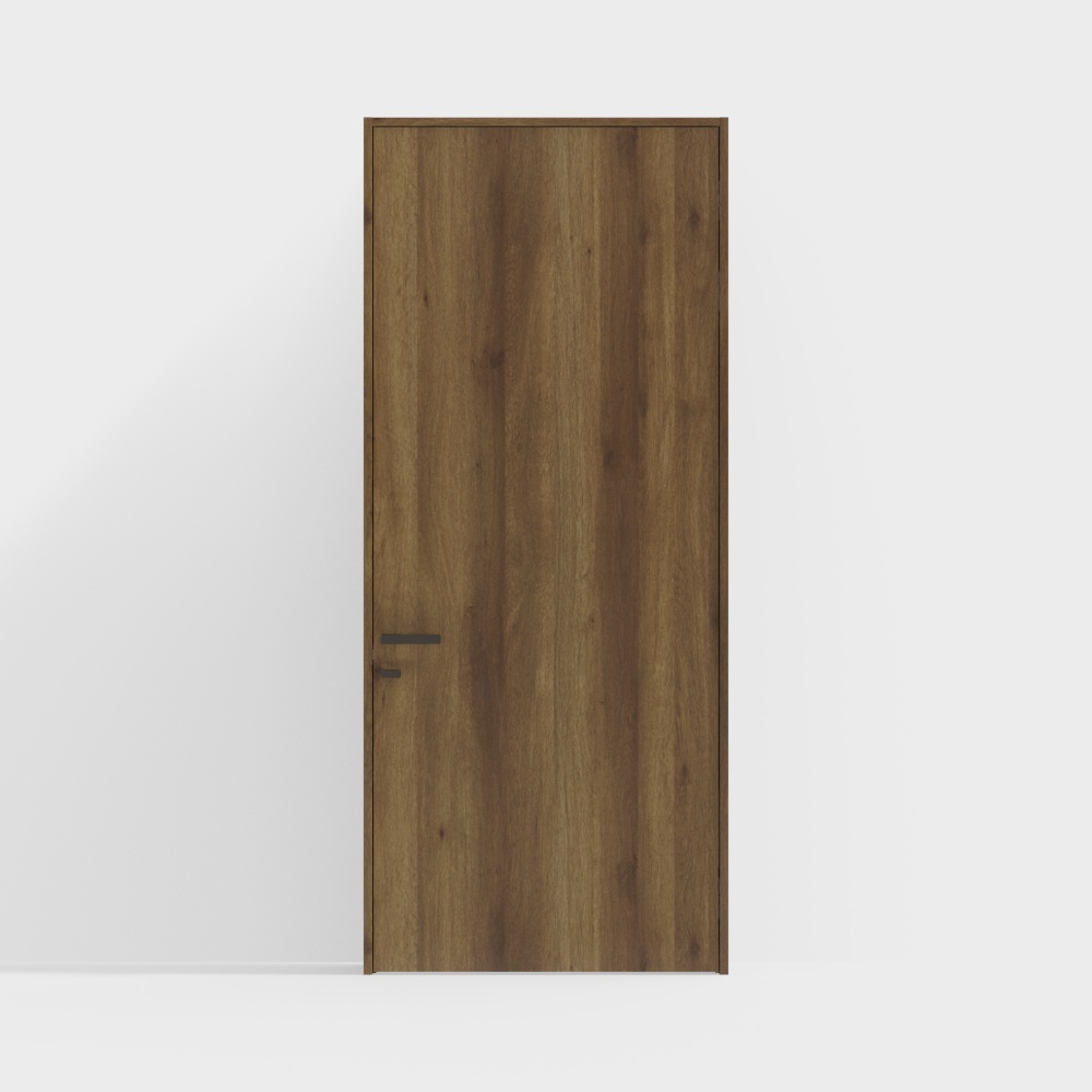 Wooden door-interior door-DAA standard door-square handle-2350-GB oak medium color