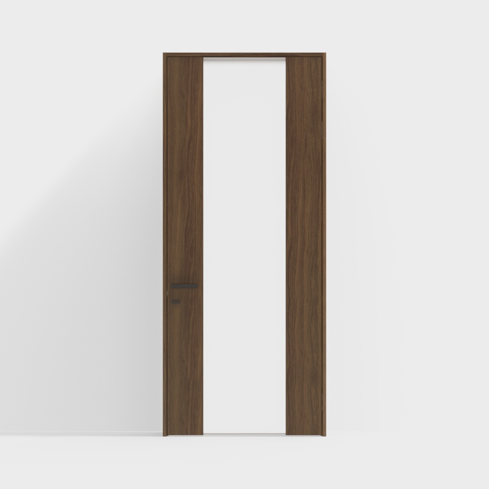 Lixil Door-Interior Doors-DGN Standard Doors-Square Handles-2350-GC Walnut Dark