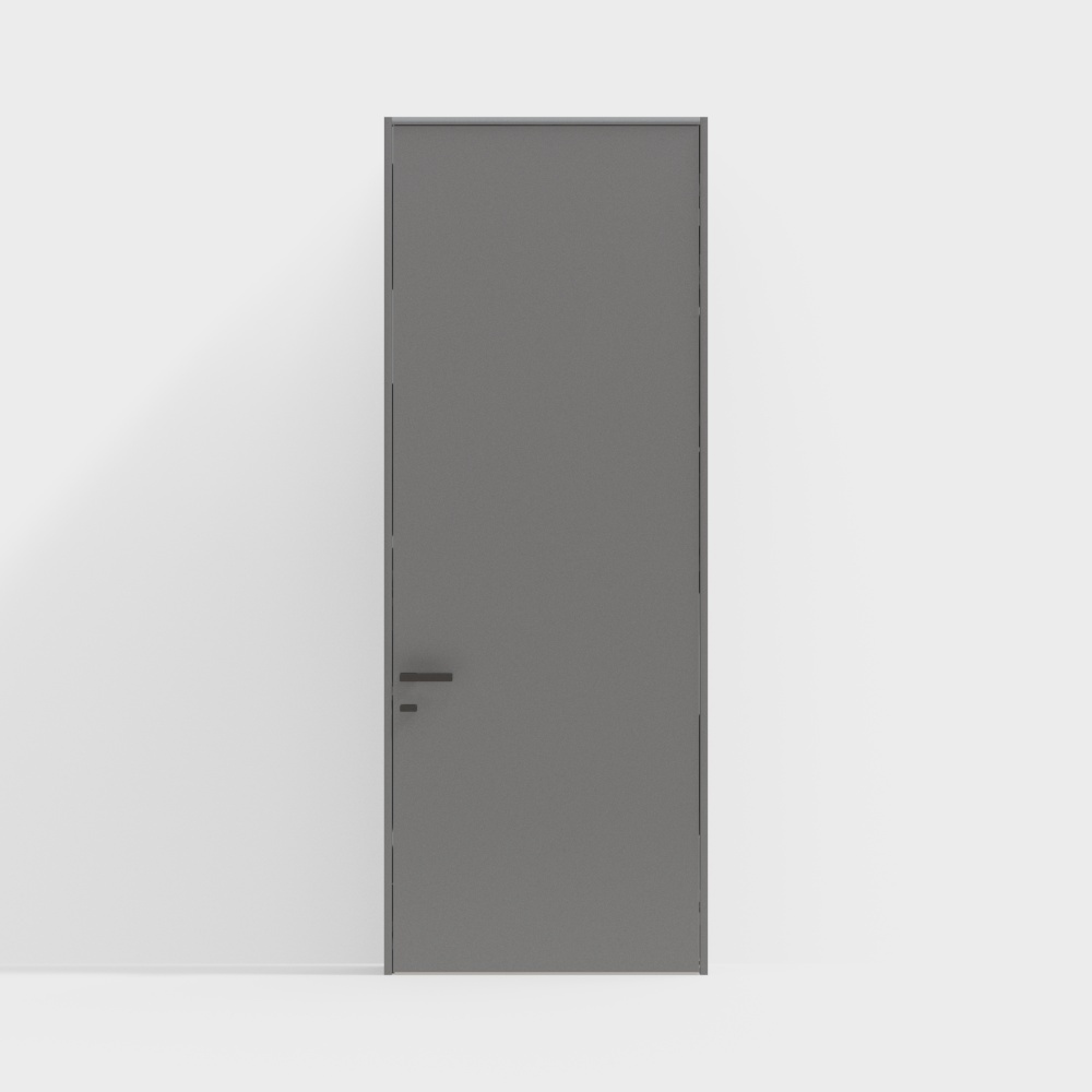 Wooden door-interior door-DAA silent door-square handle-2650-VN medium gray