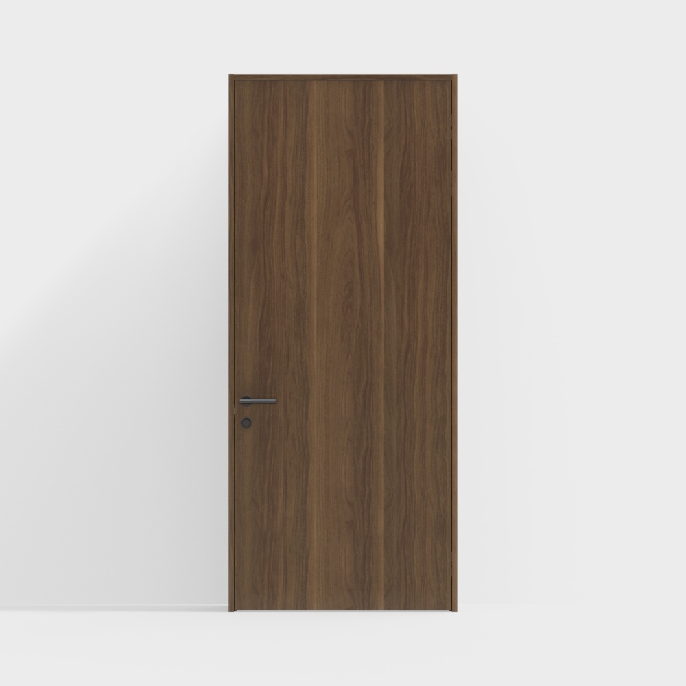 Lixil Door-Interior Doors-DAA Standard Doors-Round Handles-2350-GC Walnut Dark