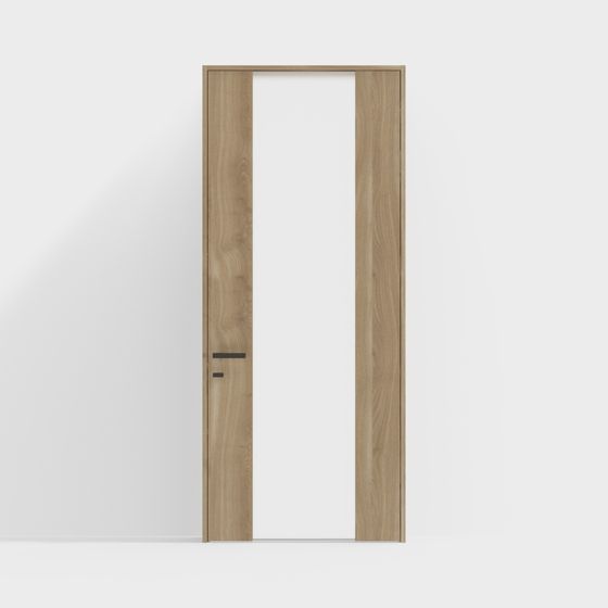 Wood Grain Minimalist Door 3D model