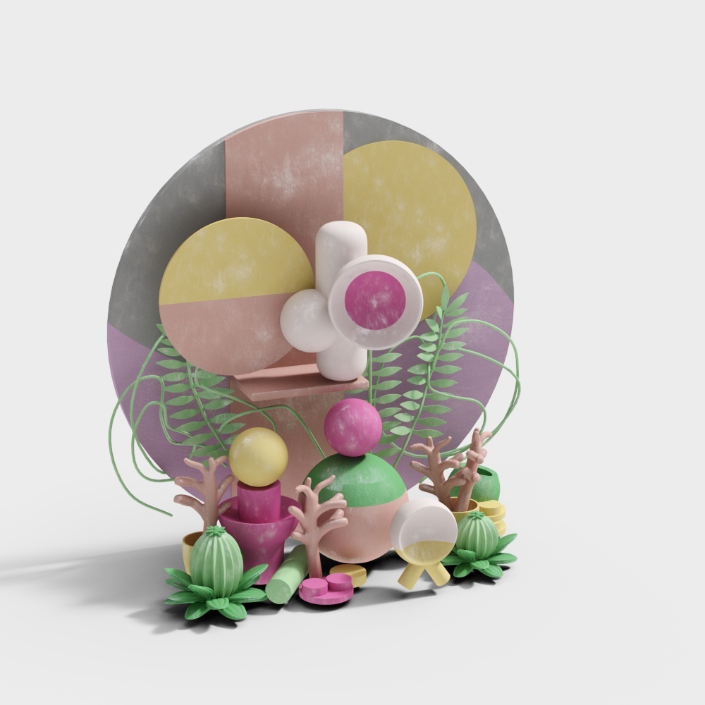 Modern shaped public chair round sofa