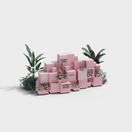 Fashion Island 3D Model Showcasing Style