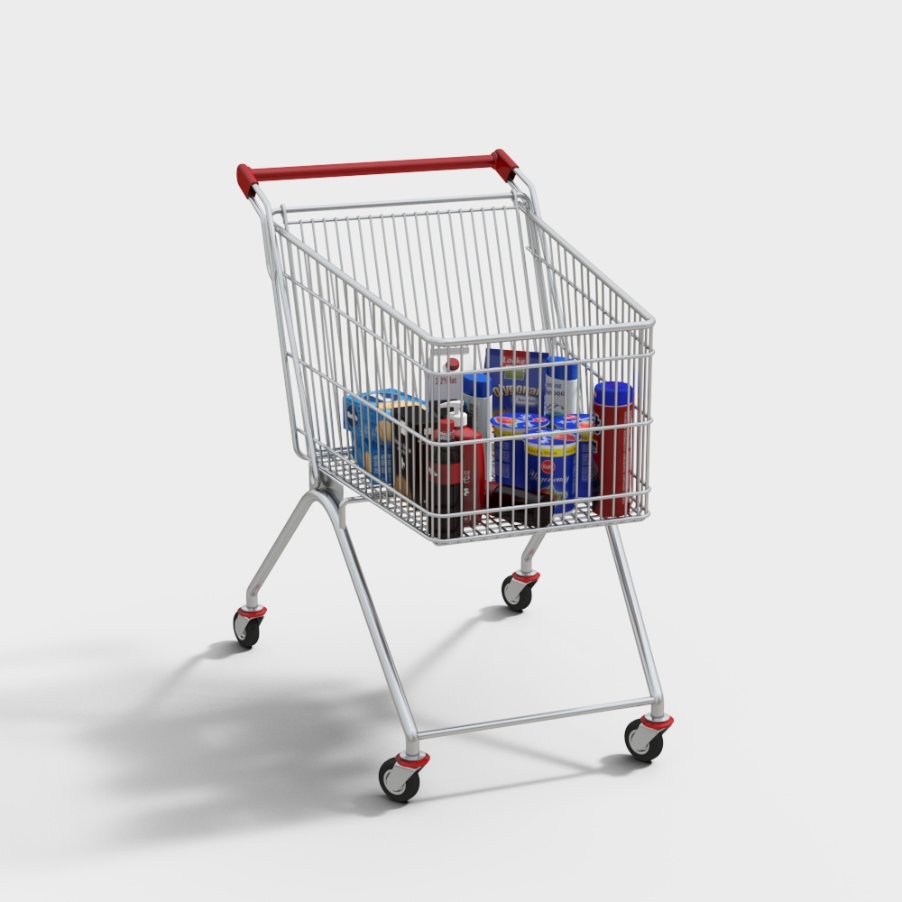 Shopping cart baggage cart