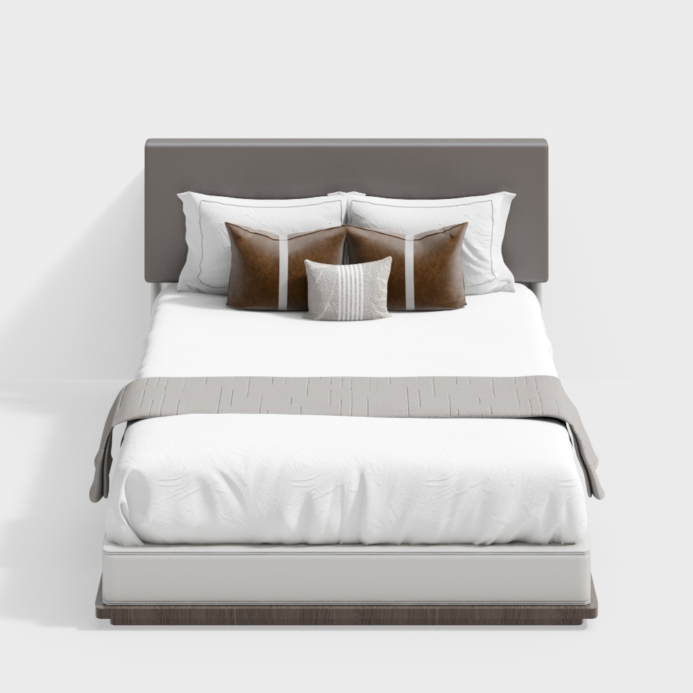 Letto singolo in camera leggera di lusso