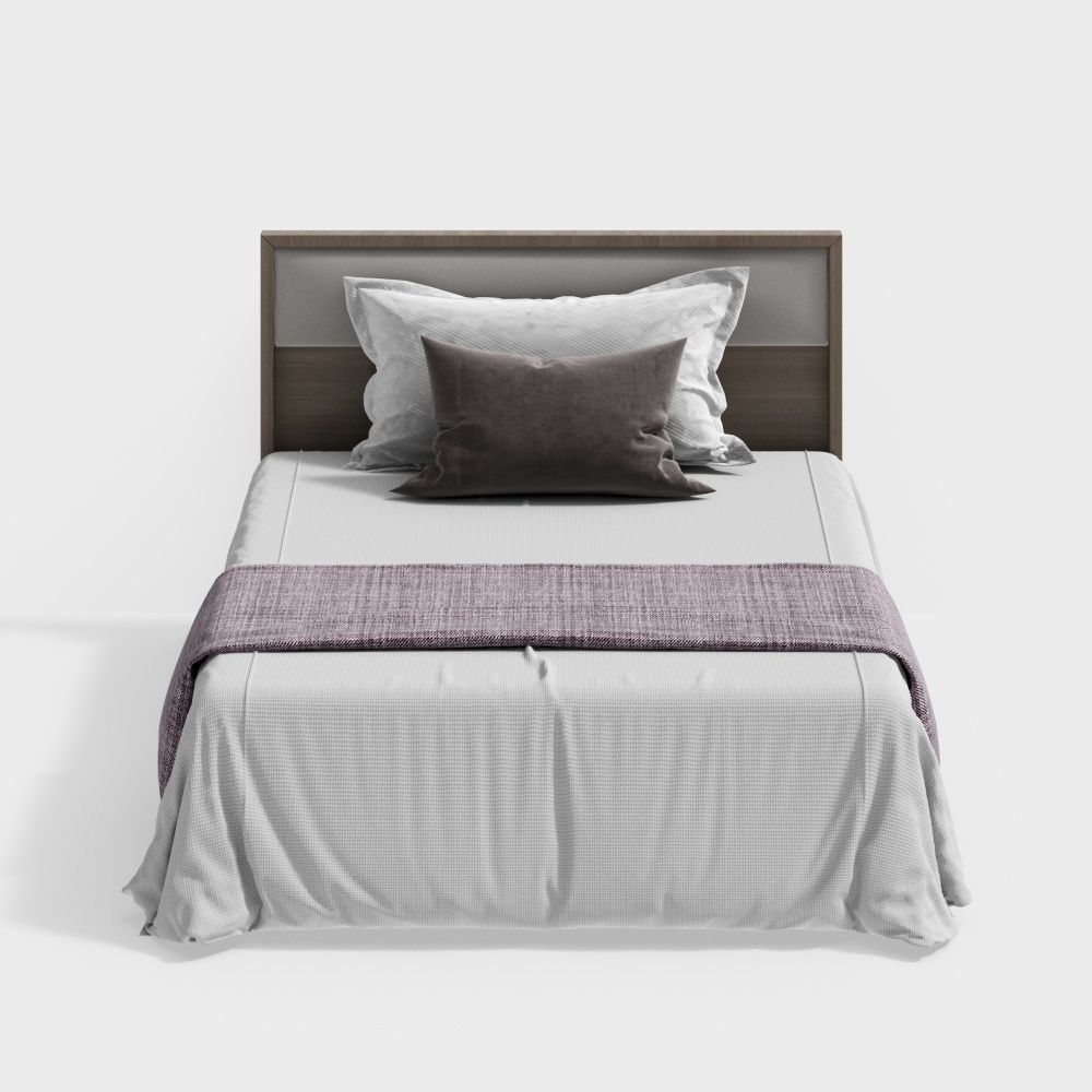 現代民宿酒店單人床房間