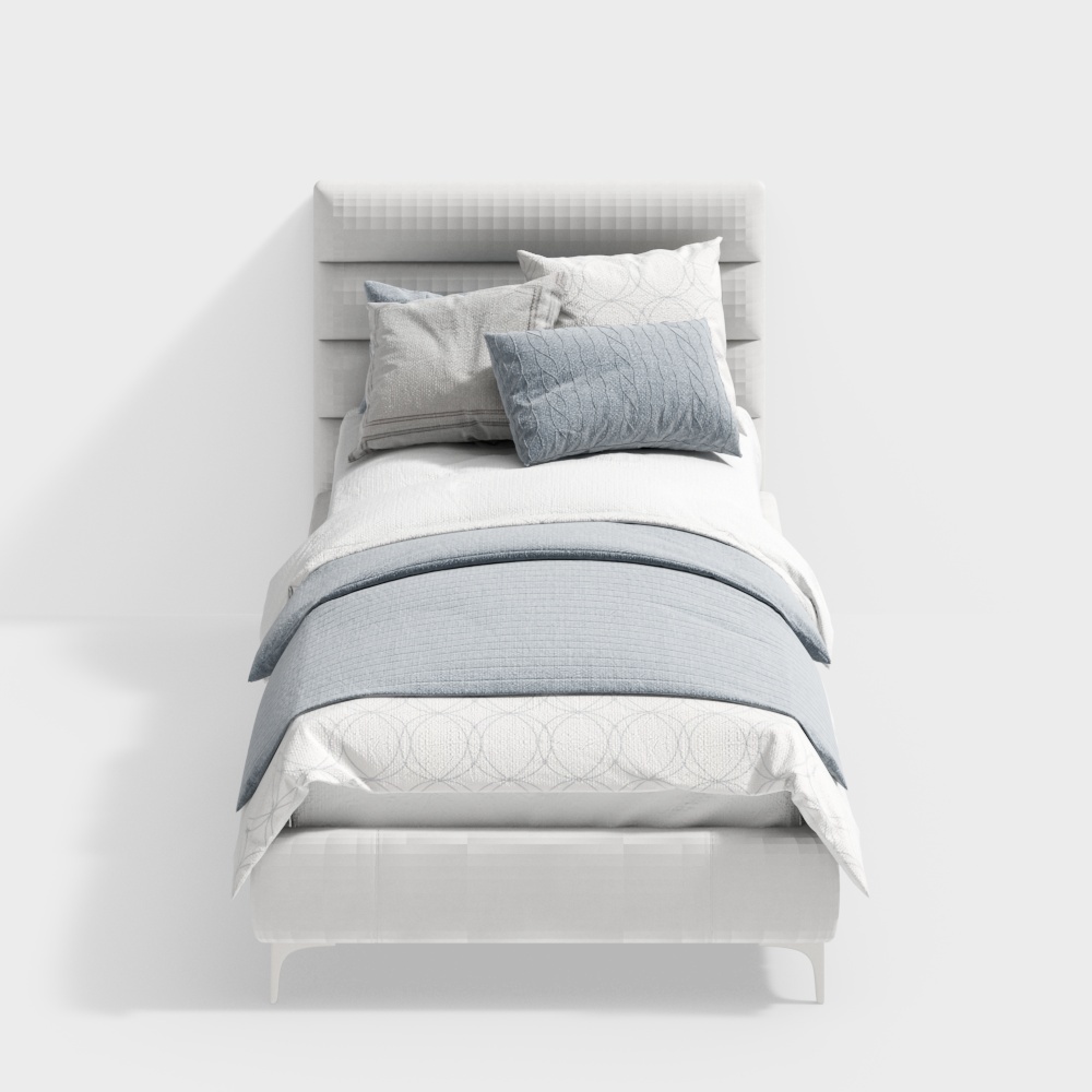 เตียงเดี่ยวที่มีน้ำหนักเบาสมัยใหม่