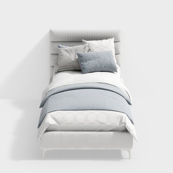 เตียงเดี่ยวที่มีน้ำหนักเบาสมัยใหม่