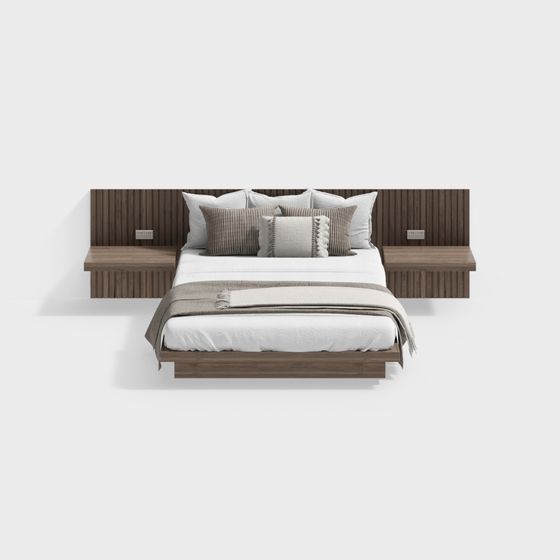 Urban Retreat 3D model Bed Frame for Modern Interiors