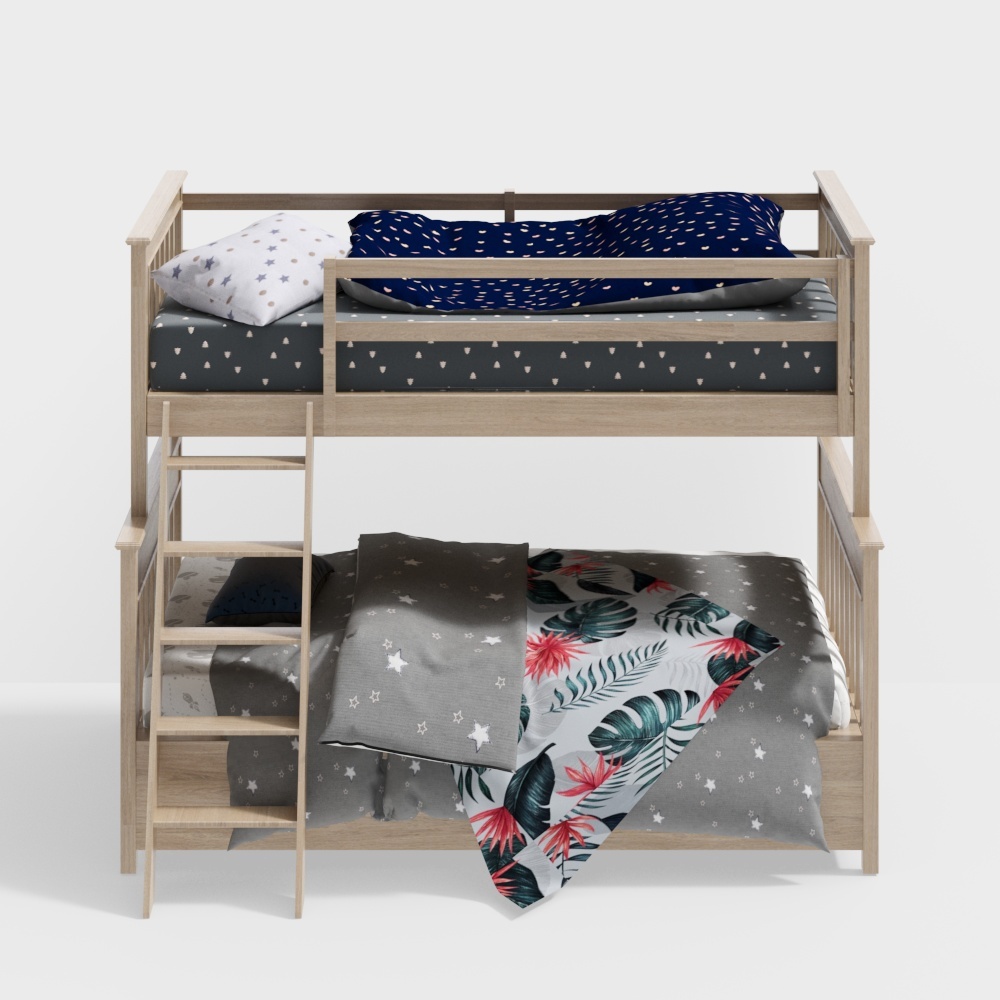 Moderne Kinderzimmer mit Etagenbetten