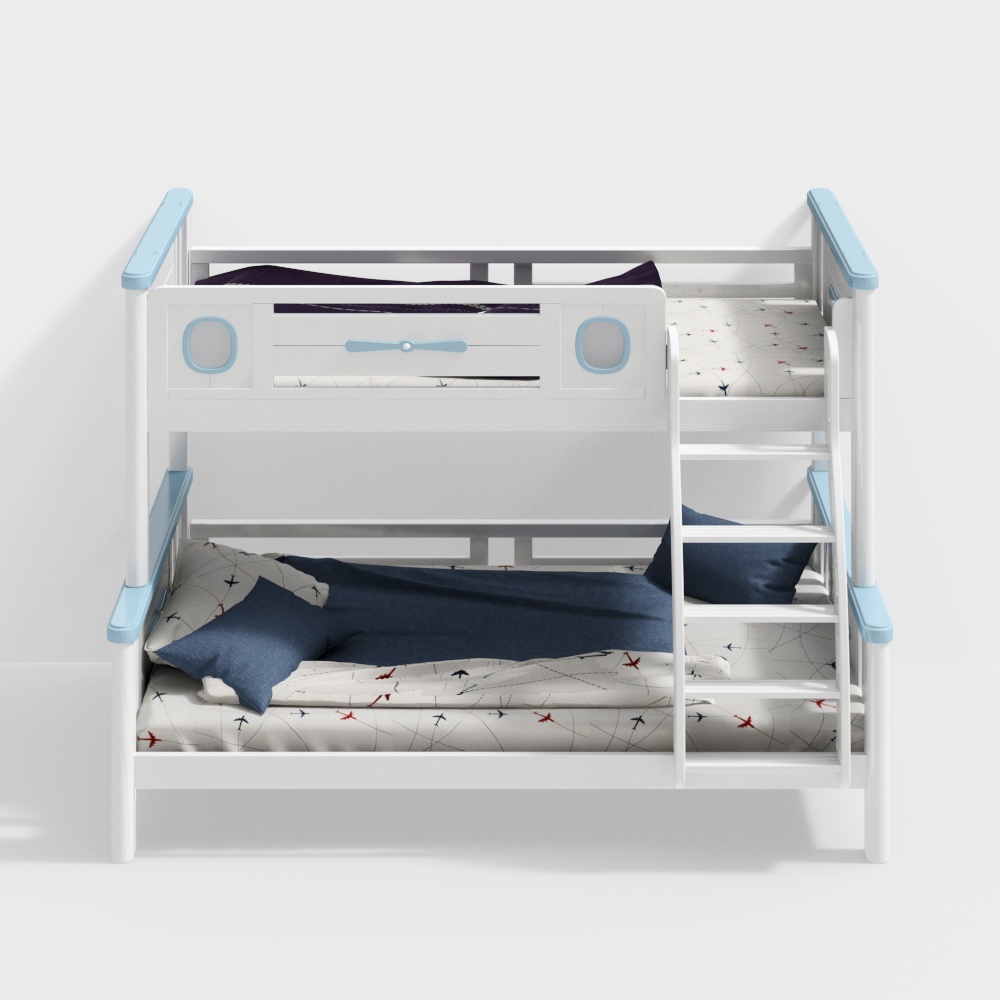 Enfants nordiques sortant du lit