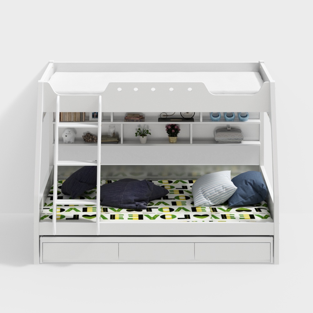 Letto per bambini con letto a castello nordico