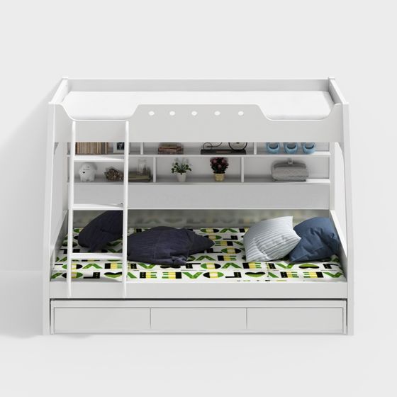 Letto per bambini con letto a castello nordico