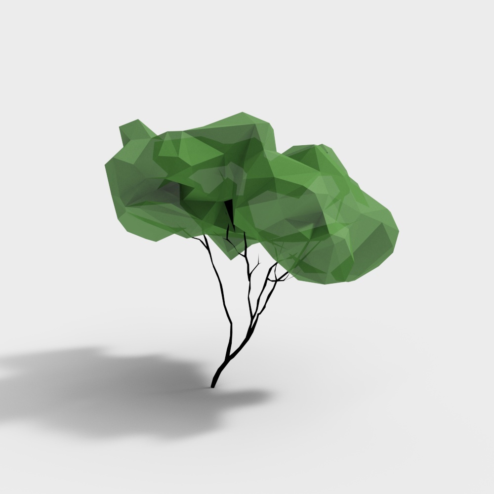 Modèle de dessin animé_Arbre 009