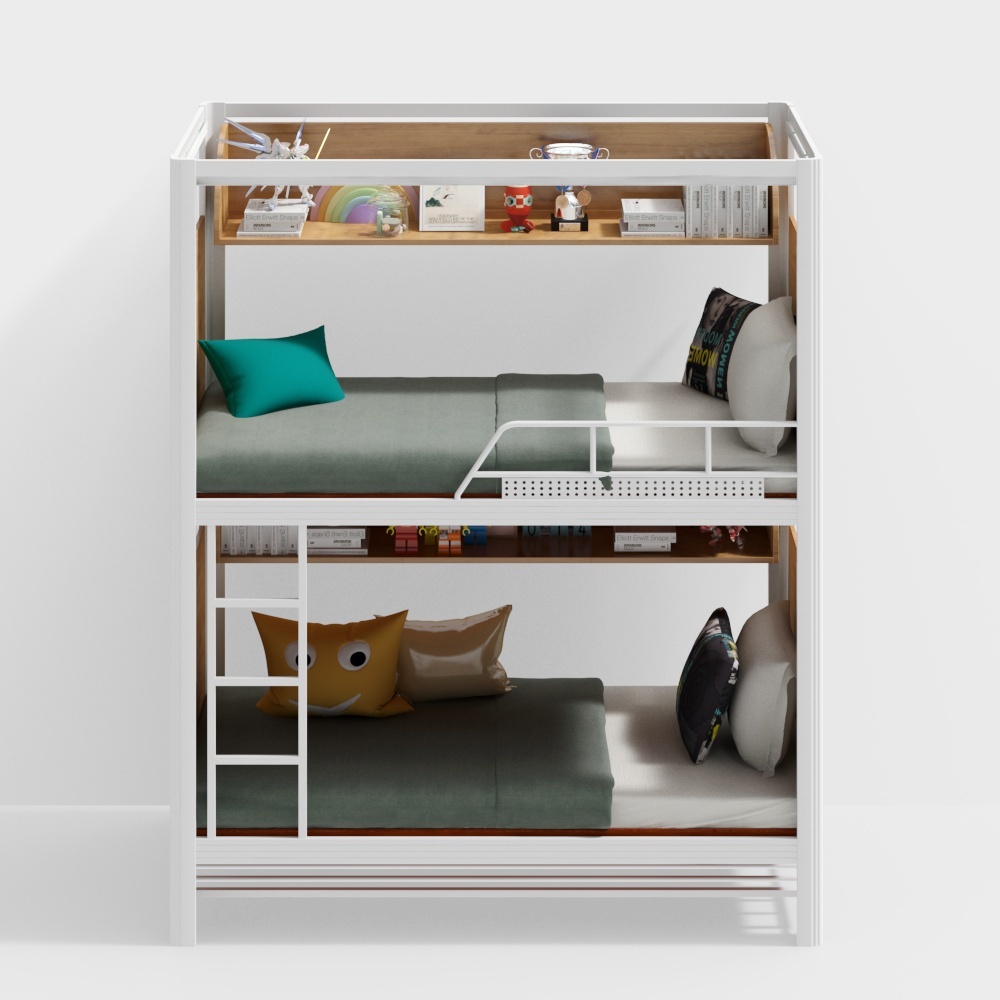 Dormitorio moderno con letti a castello