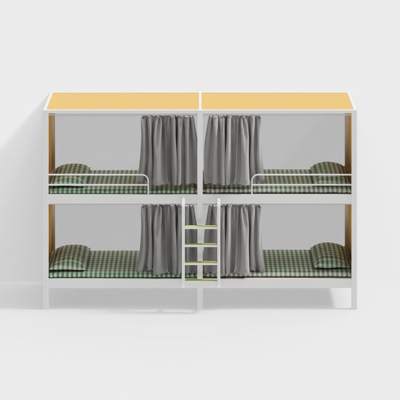 Stylish Student Dormitory 3D model