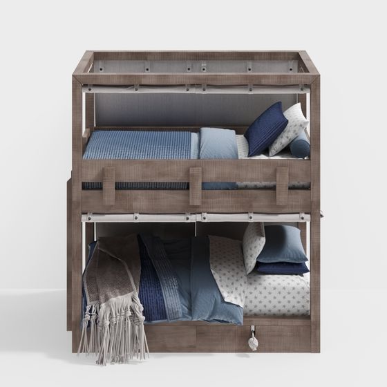 Modernes Hoch- und Tiefbett