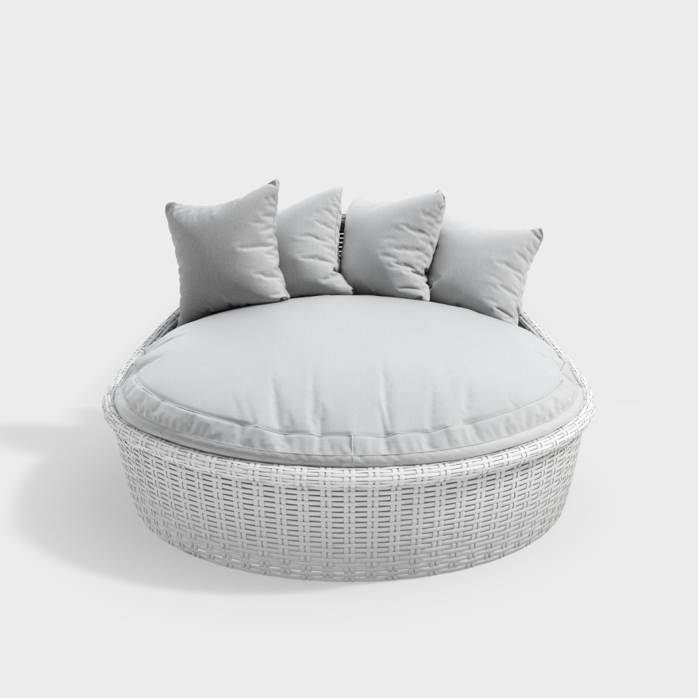 Cama redonda nórdica