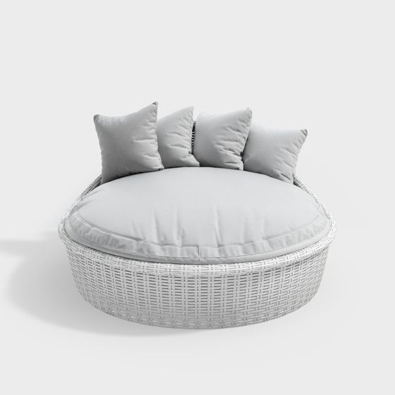 Cama redonda nórdica