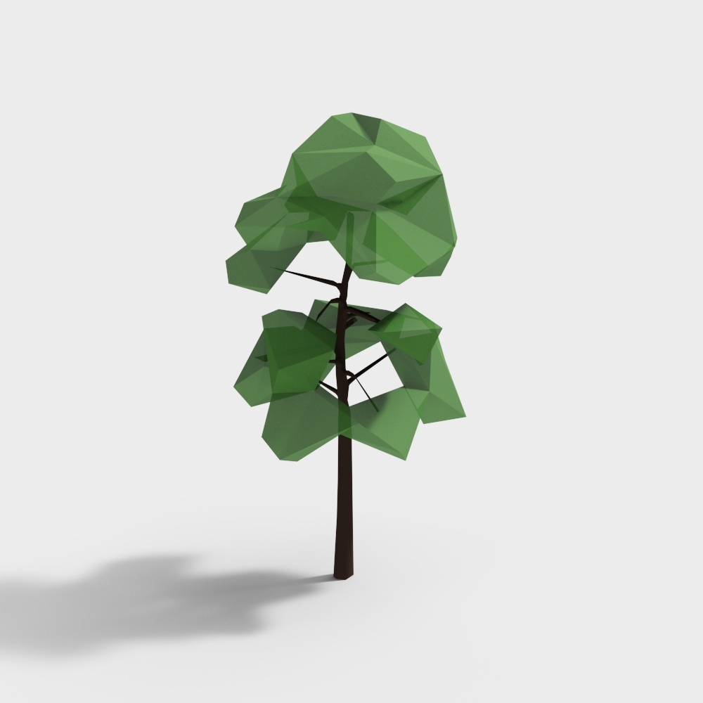 Forest Guardian Low Poly Tree 3D model