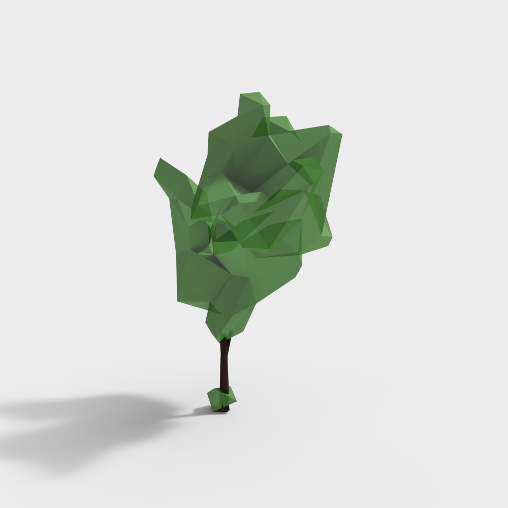 Artistic Origami Tree 3D model