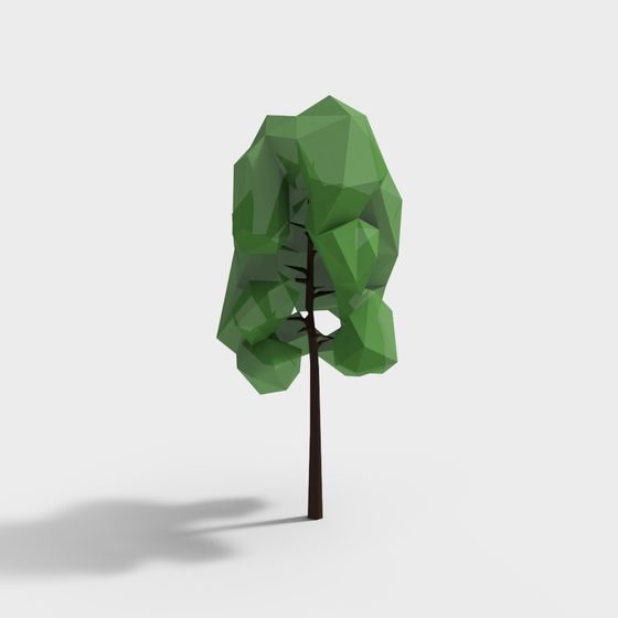 Detailed Low-Poly Tree 3D model
