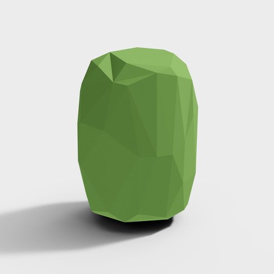 Emerald Gem 3D model for Creative Projects