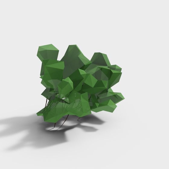 Forest Spirit 3D Model - Low Poly Nature Art