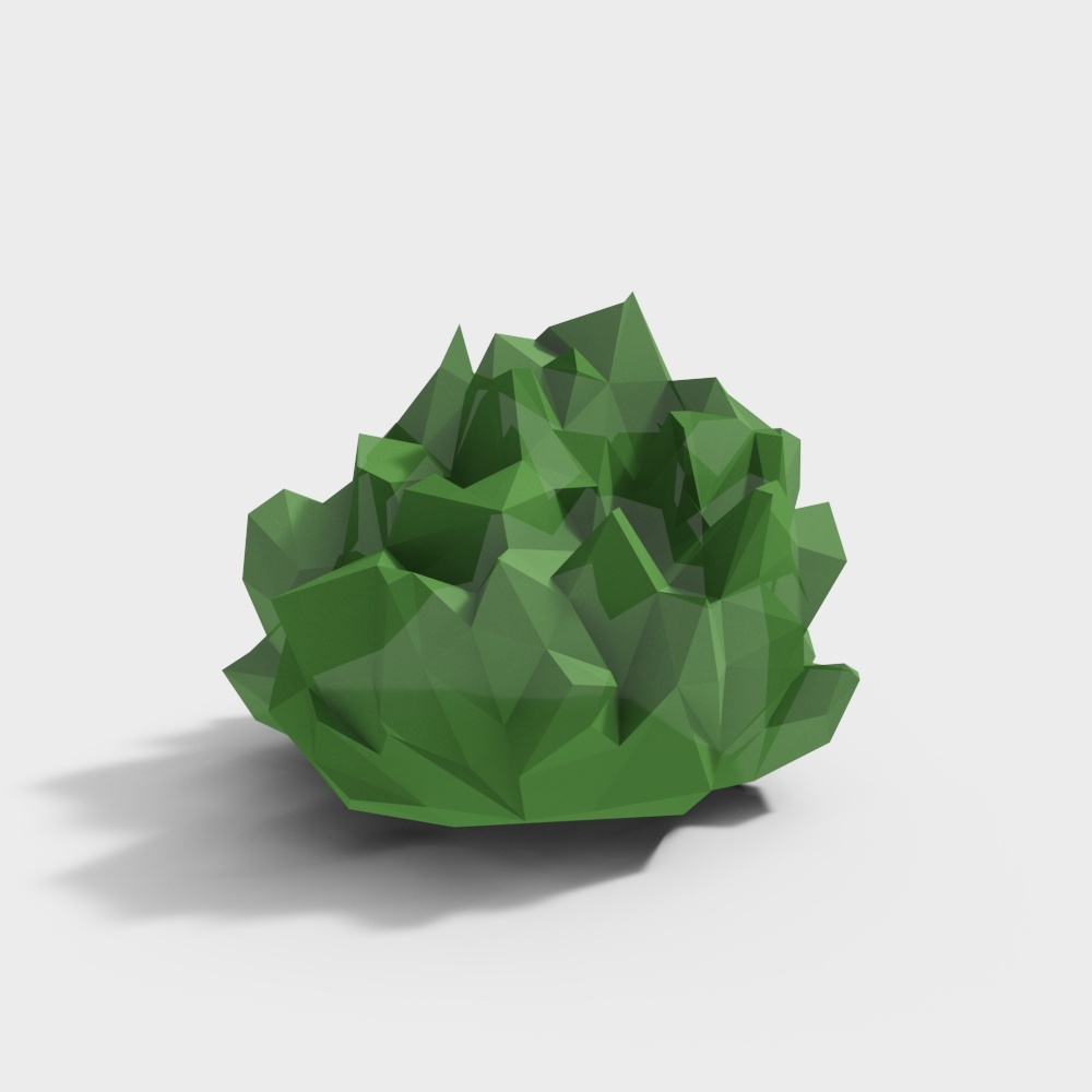 Lush Grass 3D Model – Low-Poly Vibrant Green