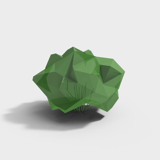 Lush Grassland 3D model full of vitality