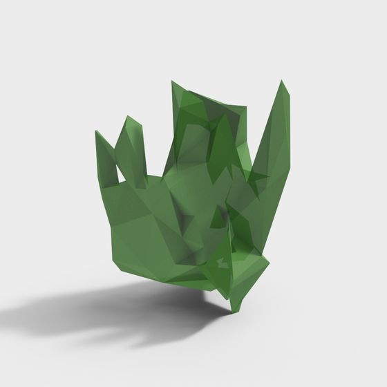 Emerald Crown 3D model for Creative Designs