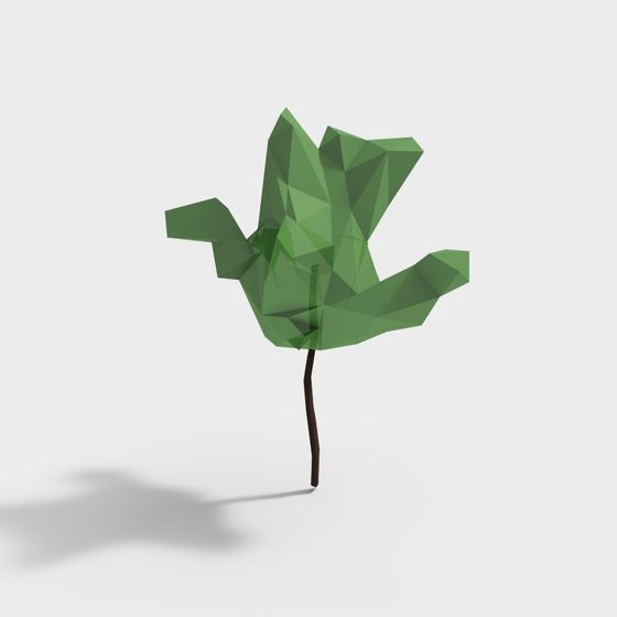 Origami Tree 3D Model for Creative Projects